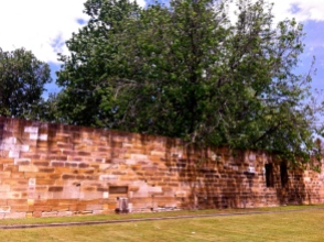 The original 1818 wall at the Parramatta Female Factory. Photo: Michaela Ann Cameron (2013)