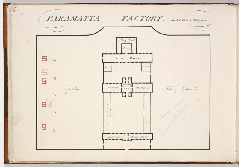 Parramatta Female Factory, S. L. Harris, Colonial Architect. Old Parramatta. Female Factory Online.